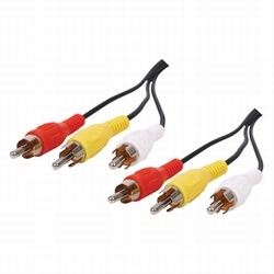 Cable, Audio/Video, Cinch 3x RCA plug 10m
