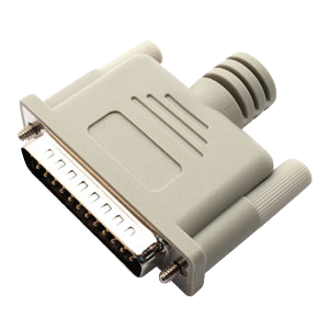 Loopback Plug, Parallel 25 pin male plug (DB-25)
