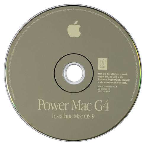 Mac OS 9.2.1 Install PowerMac G4 NL
